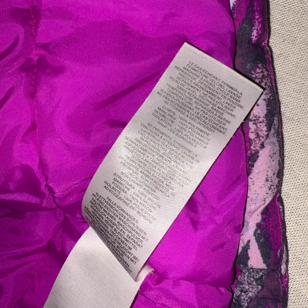 Columbia Kids Purple Pink Abstract Camo Hooded Ski Snow Puffer Winter Jacket  2T - Picture 5 of 7